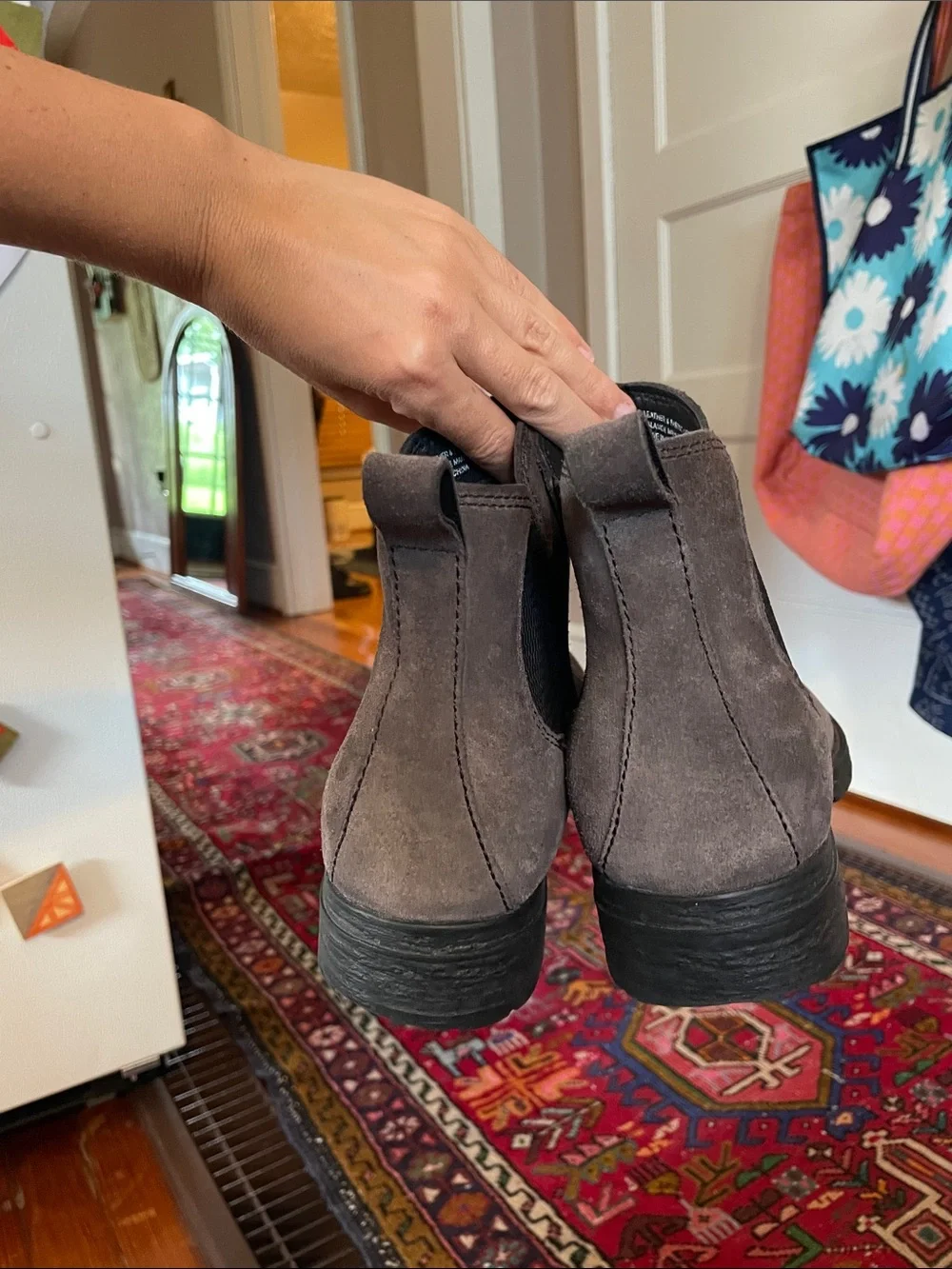 Born Women's Gray Suede Cove Chelsea Ankle Boots